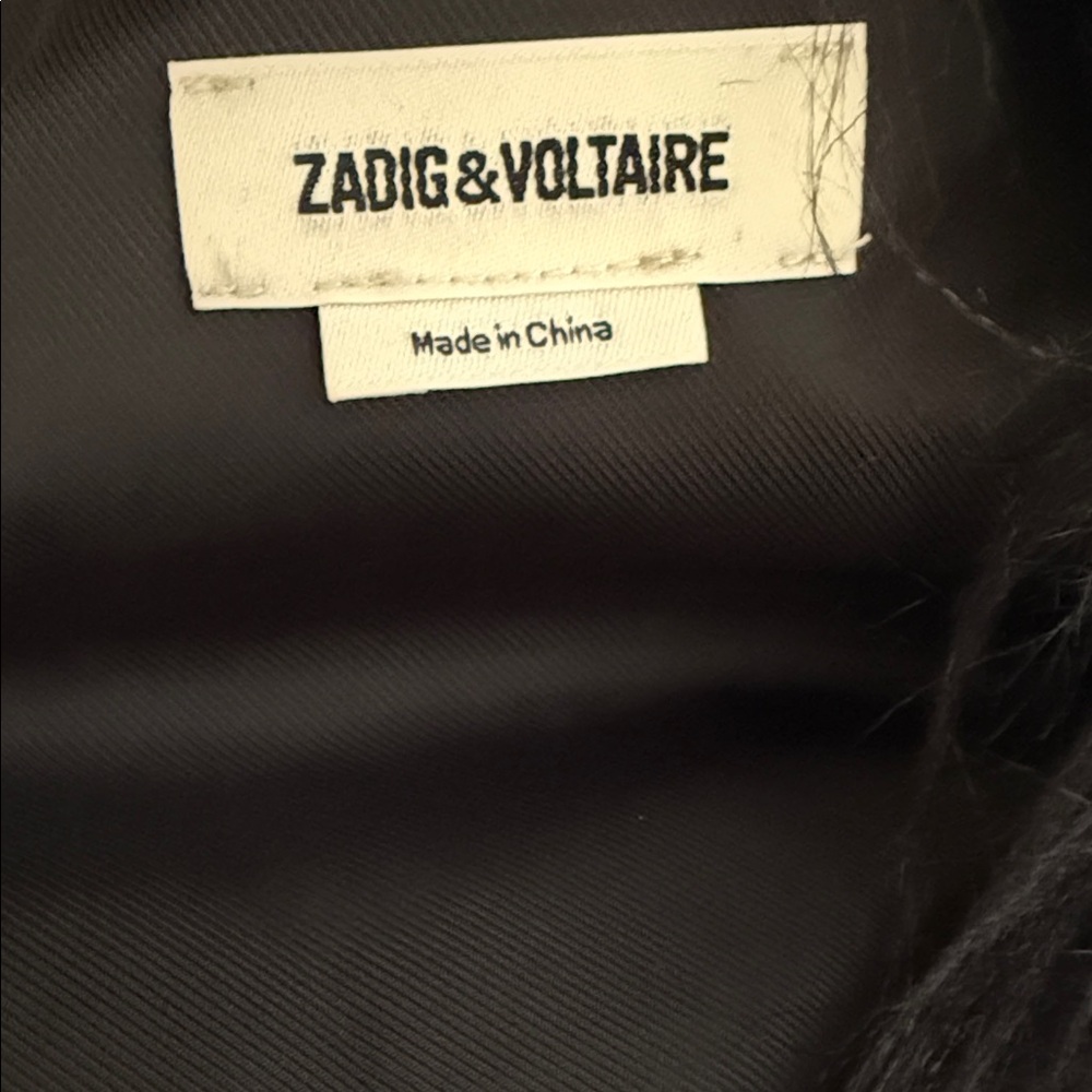 Zadig & Voltaire Yeti Black Faux Fur Vest NWOT - Picture 8 of 9